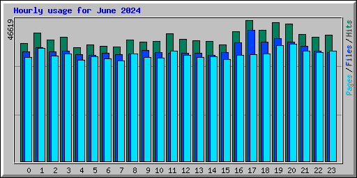 Hourly usage for June 2024