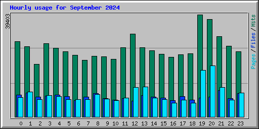 Hourly usage for September 2024